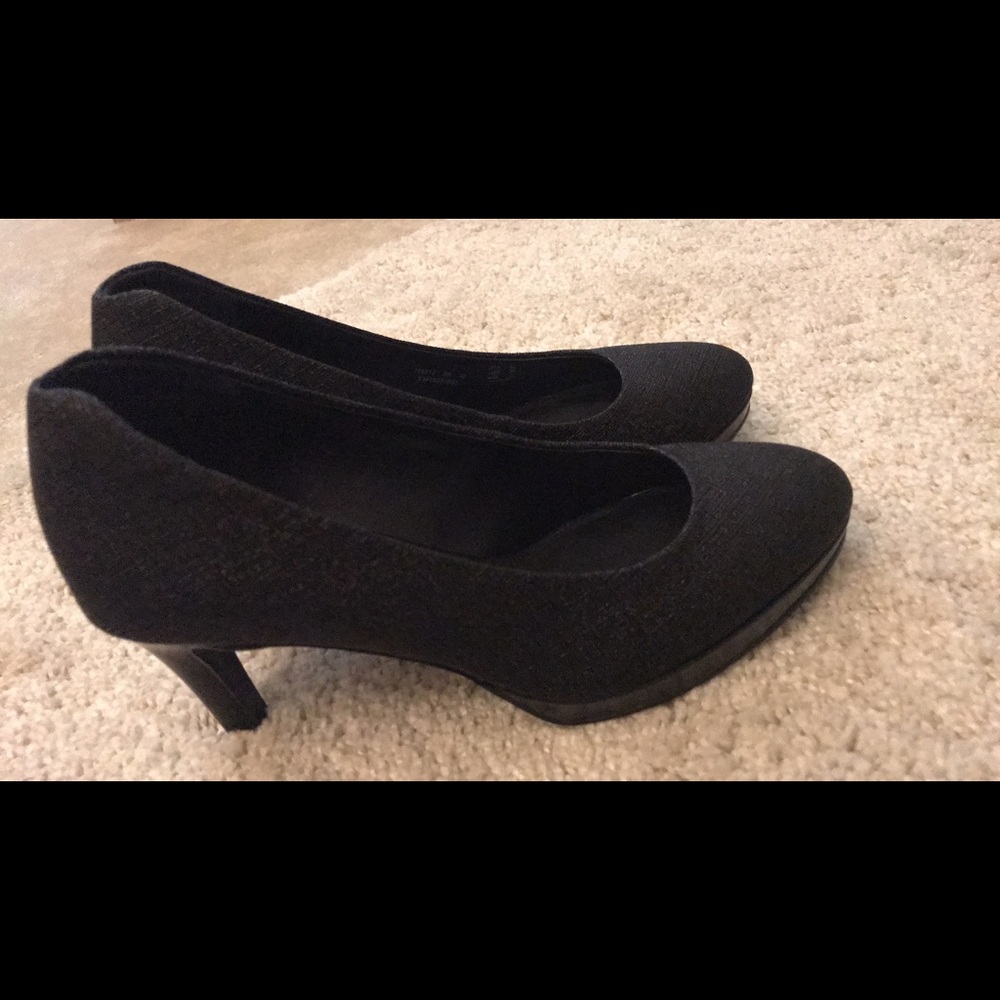 Ecco Brooklyn pumps black textured 35